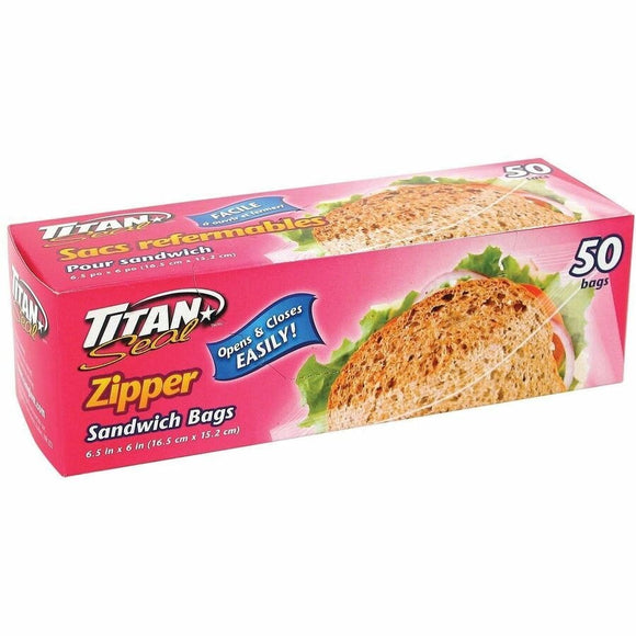 Zipper Sandwich  Bags (1.49)