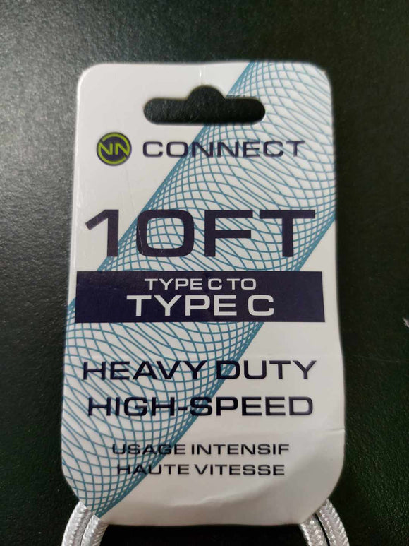 Connect Type C to Type C 10 ft Cable 12's (12.99)