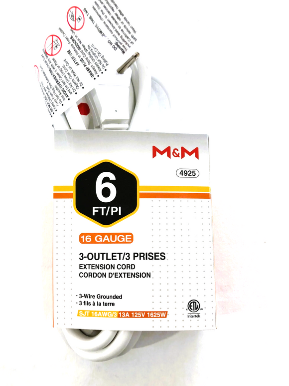 Extension Cord 6ft ( 5.99  )
