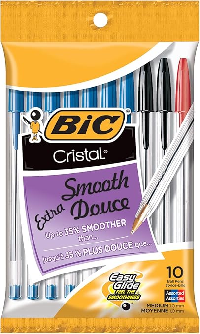 Bic crystal MED pens 10pk (4.49)