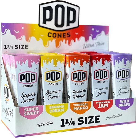 Pop Cones 1 1/4 Variety Display  (4.99)