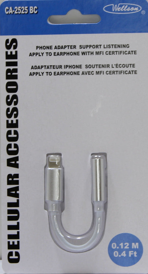 Lightning To 3.5mm Adapter ( 9.99 )