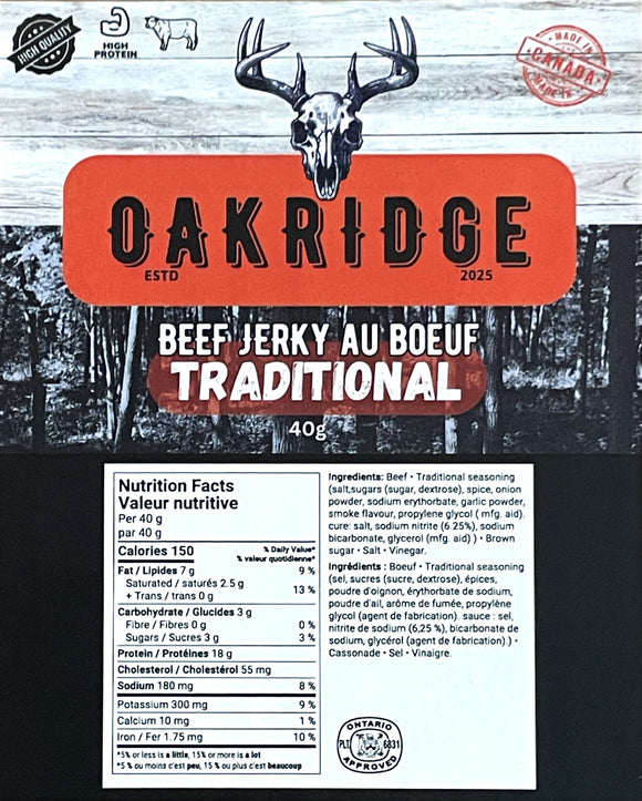 Oakridge Traditional Beef Jerky Slab ( 9.99 )