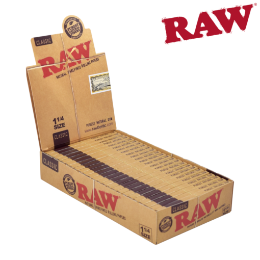 RAW 1 1/4 Rolling Papers (box of 24) (1.99)