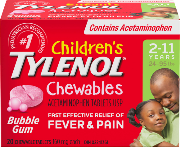 Tylenol Childrens Chewable 20ct  (14.99)
