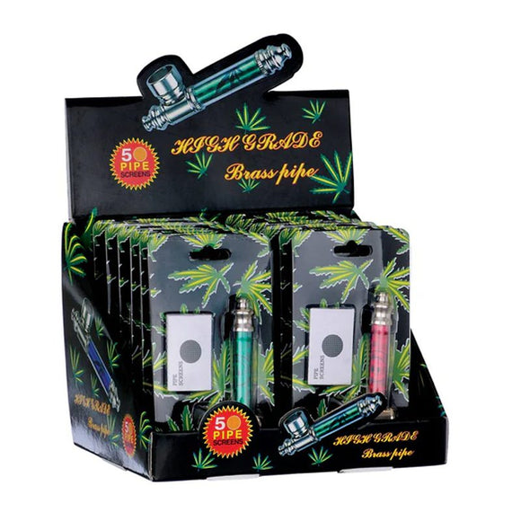 Metal Pipe with 5 screens (12/box) (4.99)
