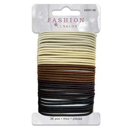 Hair Elastics Browns 36 pcs (2.99)