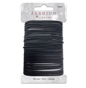 Hair Elastic-Black 40pcs (2.99)