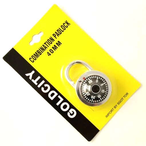 Combo Padlock 40mm (4.49)