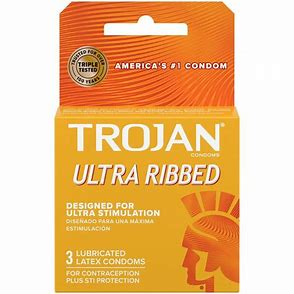 Trojan Ultra Ribbed 3ct  (4.99)