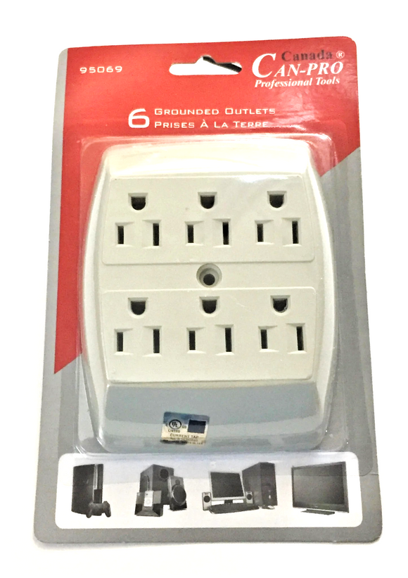 6 Grounded Outlet Adapter (4.99)