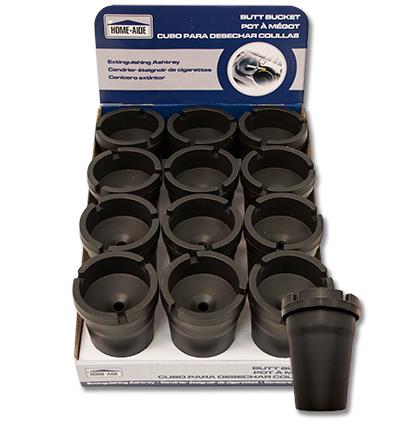 BUTT Bucket Ashtray Black (12pcs/Display) (2.99)