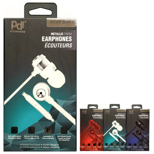 Alloy Series Earphones Asst Colors (9.99)