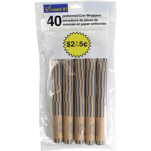 40 Coin Tubes .05  (1.99)