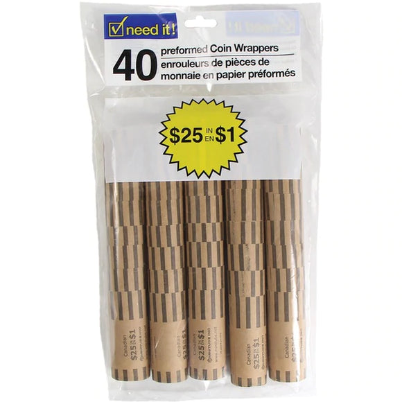 40 Coin Tubes 1.00 (1.99)