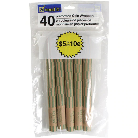 40 Coin Tubes .10  (1.99)