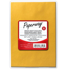 BROWN ENVELOPES - 6 6.5" X 9.5" (2.49)