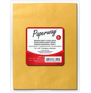 BROWN ENVELOPES - 5 9" X 12" (2.49)
