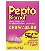 Pepto Bismol Chewable Tablets 12ct (6.99)