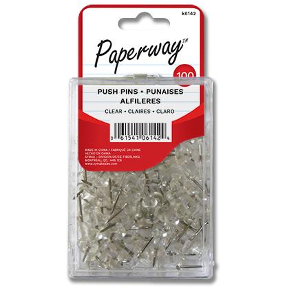 Push Pins Clear (100) (2.49)